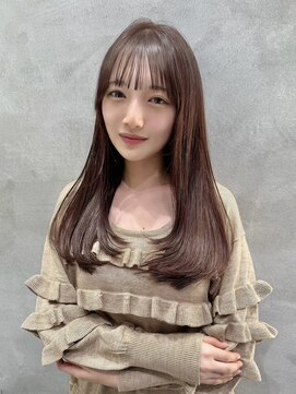 ロンドネートゥル 新潟(Lond naitre) ブラウンベージュのレイヤースタイル（新潟/万代）