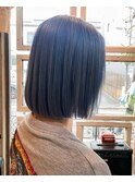 【チクロ】水色ボブ　透明感
