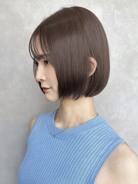 ロイ(Roi) 大人可愛い丸みボブミルクティーブラウン