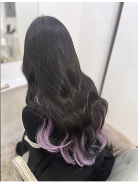 ハイエクステンション 京都駅前店(Hi-Extension) ブラック×ラベンダー▼miho092