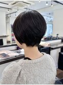 ショートパーマショートカット前髪あり前髪なし20代30代40代