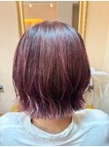 【ピンクブラウン/ミディアム/似合わせボブ】#Ameri  