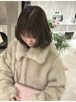 ハウ 心斎橋(how)&nbsp;ブリーチなし透明感オリーブベージュこなれ小顔ミディアム