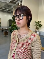 バショ(ba sho)&nbsp;カシスカラー/チェリーレッド/ショートカット