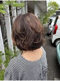 ミセスボブ×パーマ