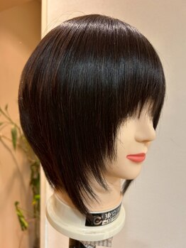 レプティ(REPTI)の写真/高技術のドライカットを庄内でご提供♪髪のクセを活かし、トップがふんわりした若々しい印象のスタイルへ！