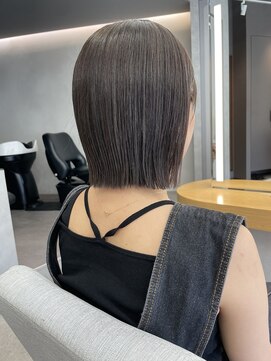 ソワ 北千住(soi) ハイライト×アッシュグレー×外ハネボブ
