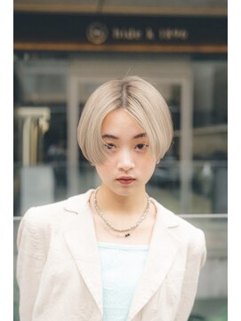 ガーデンヨコハマ(GARDEN YOKOHAMA) ショート ショートボブ ハイライトカラー 縮毛矯正 夏