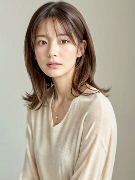 アンドヘアサロン(AND hair salon) ナチュラルブラウン/ココアベージュ/くびれレイヤー