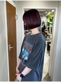 レッドブラウン×ミニボブ