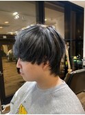 〈江戸桃海〉マッシュウルフ/ハイライト/メッシュ/メンズカラー