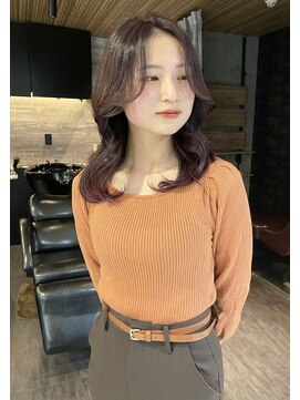 りしゅ 富雄店(RicHE TOMIO) くびれヘア×pink brown