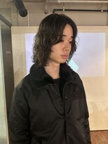 ノラジャーニー(NORA Journey)&nbsp;メンズボブウルフメンズミディアムレイヤーカットメンズウルフ