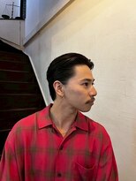 ビーバイエイトジェンツ(Bee by EIGHT GENTS) リバースセンターパート/ニュアンスパーマ/ダウンバング/心斎橋