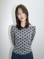 ポートラブ(Portlove)&nbsp;セミロングレイヤー　顔周りレイヤー　大人レイヤー　大人ヘア