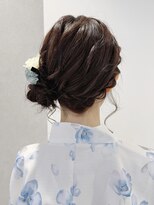 カシュカシュ 表参道(cache cache)&nbsp;浴衣ヘアアレンジサイドお団子ヘアセット
