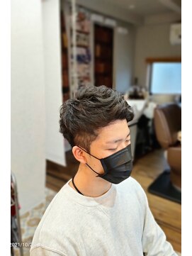 カーム ホーム ヘアー(calm home hair) ツーブロックベリーショートアフター。