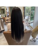黒髪ロング/インナーカラー
