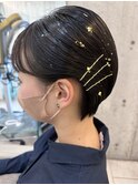 金箔ショートアレンジ