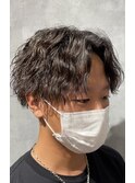 ツイストスパイラルパーマ無造作センターパート   h