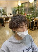 波パーマで作る外国人風ヘア