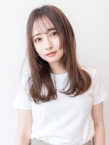 ハバナ 渋谷(HAVANA) 20代30代大人可愛い斜めバンググレージュカラー/レイヤーカット