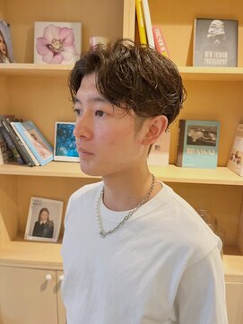 モーブ 代官山(mauve) ニュアンスパーマ×センターパート