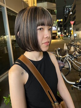 カフ(CAF) CAF松本【1人1人に合わせたボブ×デザインカラー】