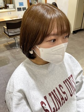 ネオリーブカップ 町田店(Neolive capu) 重めボブ ＊ 透明感カラー【町田/韓国風/透明感カラー】