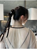 お呼ばれヘア