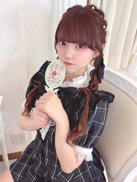 リルミー(Lilme) 石田萌依ちゃん＊編み込みおさげヘア＊まゆ