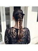 【hair＆healing  Luonto】編みおろしポニー