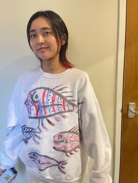 カンナ オーガニック ヘアデザイン(CANNA ORGANIC & HAIR DESIGN) ヴィーガンブリーチオーガニックカラー裾カラーレイヤーボブ