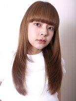 ヨファ ヘアー(YOFA hair)&nbsp;似合わせカット小顔前髪ハイトーンレイヤーストレートロング1205