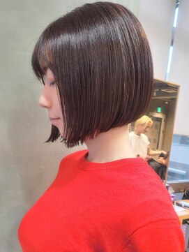 エリマ 武蔵小杉(elima) ミニボブ/白髪染め/前下がり/ハイライト/グレージュ/イルミナ