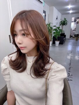 キング(K!ng) 縮毛矯正髪質改善ハイライトレイヤーカット枚方美容室エクステ