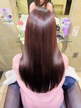 ハピネス 河原町店(Happiness) 髪質改善 艶カラー ピンク カシスカラー