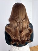 くびれヘア顔周りレイヤー美髪韓国ヘアロング_ba550311