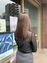 ブロッサム 東中野店&nbsp;大人可愛い艶髪秋色カラーくすみベージュロングレイヤー