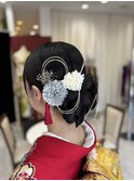 かっちり目のへアレンジ