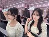 お出かけ前に♪韓国風顔まわりカット＋1stepTR＋韓国風コテ巻き　￥3980