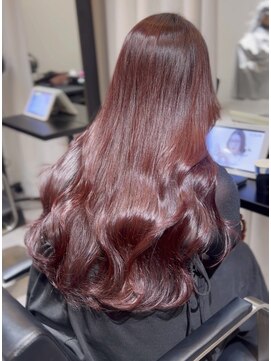 リス バイ ソヨン(Lis by SOYON) 黒髪/グレーベージュ/レイヤーロング/前髪パーマ/髪質改善