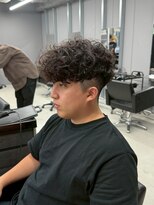 リッチブランドアンドコー(Rich Brand&Co)&nbsp;ショートハーパー メンズパーマ バーバー スペインカール