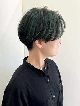 ヘアデザイン シャンボール(HAIR DESIGN chambord) ハイライト×グリーン