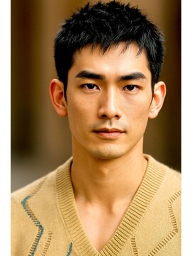 にもう サーフカール&ブルーブラック　フェザーパーマ サーフ