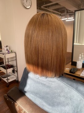 グランルッソ 岡山駅前(GRAN LUSSO) ・オレンジベージュ／ストレート／ボブ(9/30)