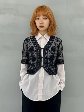 ドロシー(dorothy) ペールオレンジ　ミディアムボブ