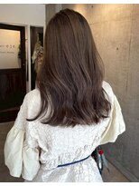ロッカヘアエジェ(ROCCA hair eje.)&nbsp;暗めカラーモカグレージュウェーブ