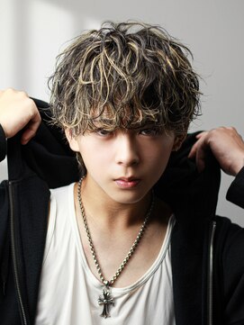 ハイライトスパイラル【メンズ/スパイラルパーマ】