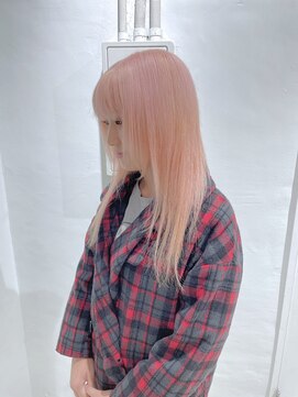 断毛履歴　暗染め履歴　からのハイトーンカラー